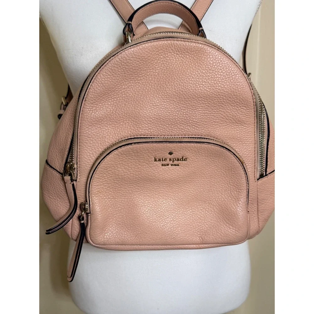 Kate Spade New York Pink Pebbled Leather Mini Backpack Bag WKRU5984